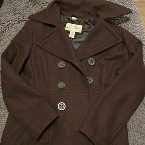 Vintage New York Classics Brown Wool Peacoat